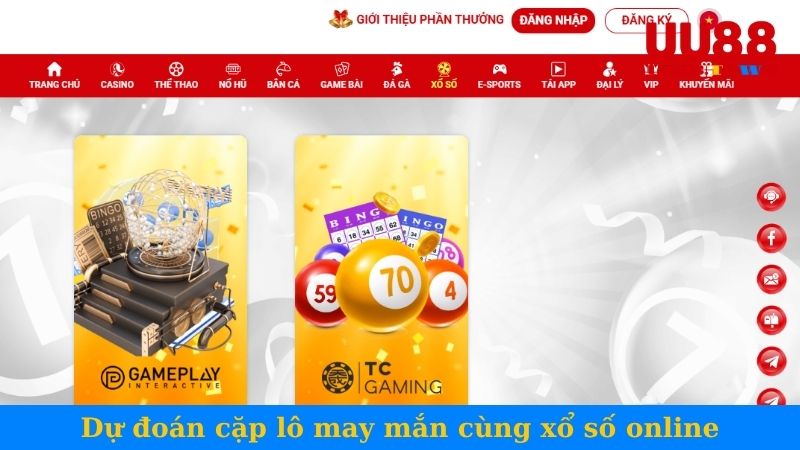 Dự đoán cặp lô may mắn cùng xổ số online