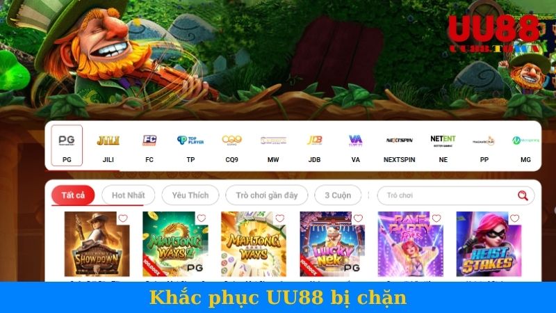 khắc phục u88 bị chặn